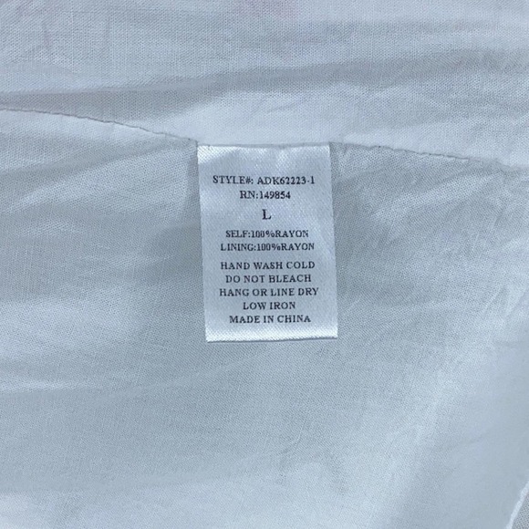 SADIE & Sage Romantic Floral High Split Maxi Dress Size Large - Picture 5 of 6